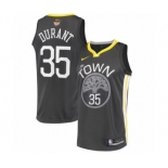 Men's Nike Golden State Warriors #35 Kevin Durant Swingman Black Alternate 2018 NBA Finals Bound NBA Jersey - Statement Edition