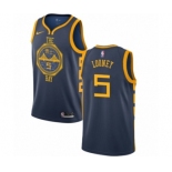 Men's Nike Golden State Warriors #5 Kevon Looney Authentic Navy Blue NBA Jersey - City Edition