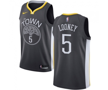 Men's Nike Golden State Warriors #5 Kevon Looney Swingman Black Alternate NBA Jersey - Statement Edition