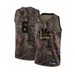 Men's Nike Golden State Warriors #6 Nick Young Swingman Camo Realtree Collection NBA Jersey