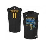 NBA Golden State Warrlors #11 Klay Thompson Black 2015 NBA Finals Champions Stitched jerseys