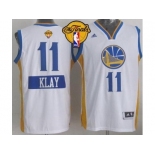 NBA Golden State Warrlors #11 Klay Thompson White 2014-15 Christmas Day The Finals Patch Stitched Jerseys