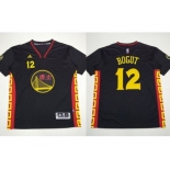 NBA Golden State Warrlors #12 Andrew Bogut Black Slate Chinese New Year Stitched Jerseys