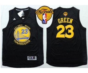 NBA Golden State Warrlors #23 Draymond Green Black Fashion The Finals Patch Stitched jerseys