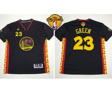 NBA Golden State Warrlors #23 Draymond Green Black Slate Chinese New Year The Finals Patch Stitched Jerseys