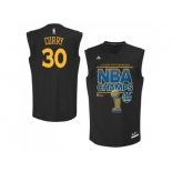 NBA Golden State Warrlors #30 Stephen Curry Black 2015 NBA Finals Champions Stitched jerseys