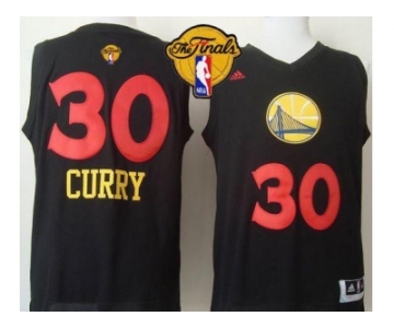 NBA Golden State Warrlors #30 Stephen Curry Black New Fashion The Finals Patch Stitched Jerseys