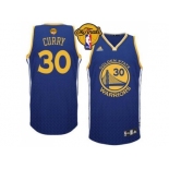 NBA Golden State Warrlors #30 Stephen Curry Blue Resonate Fashion Swingman The Finals Patch Stitched Jerseys