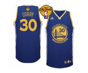 NBA Golden State Warrlors #30 Stephen Curry Blue Resonate Fashion Swingman The Finals Patch Stitched Jerseys