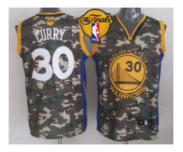 NBA Golden State Warrlors #30 Stephen Curry Camo The Finals Patch Stitched Jerseys