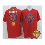 NBA Golden State Warrlors #30 Stephen Curry Red 2014 All Star The Finals Patch Stitched Jerseys