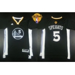 NBA Golden State Warrlors #5 Marreese Speights Black New Alternate The Finals Patch Stitched Jerseys