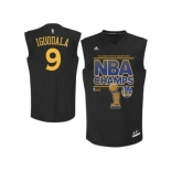 NBA Golden State Warrlors #9 Andre Iguodala Black 2015 NBA Finals Champions Stitched jerseys