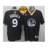 NBA Golden State Warrlors #9 Andre Iguodala New Black Alternate The Finals Patch Stitched Jerseys