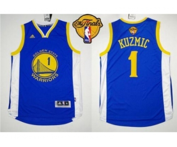 NBA Revolution 30 Golden State Warrlors #1 Ognjen Kuzmic Blue The Finals Patch Stitched Jerseys