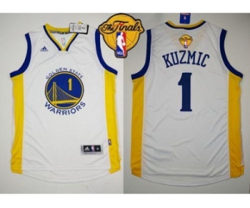 NBA Revolution 30 Golden State Warrlors #1 Ognjen Kuzmic White The Finals Patch Stitched Jerseys