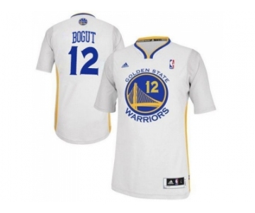 NBA Revolution 30 Golden State Warrlors #12 Andrew Bogut White Alternate Stitched Jerseys