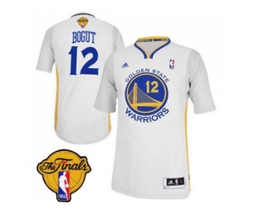 NBA Revolution 30 Golden State Warrlors #12 Andrew Bogut White Alternate The Finals Patch Stitched Jerseys