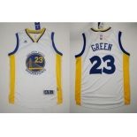 NBA Revolution 30 Golden State Warrlors #23 Draymond Green White Stitched Jerseys