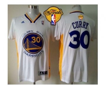 NBA Revolution 30 Golden State Warrlors #30 Stephen Curry White Alternate The Finals Patch Stitched Jerseys