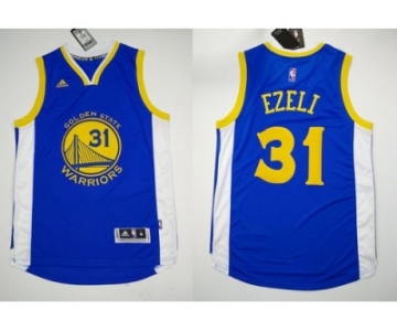 NBA Revolution 30 Golden State Warrlors #31 Festus Ezeli Blue Stitched Jerseys