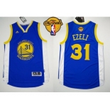 NBA Revolution 30 Golden State Warrlors #31 Festus Ezeli Blue The Finals Patch Stitched Jerseys