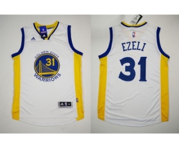 NBA Revolution 30 Golden State Warrlors #31 Festus Ezeli White Stitched Jerseys