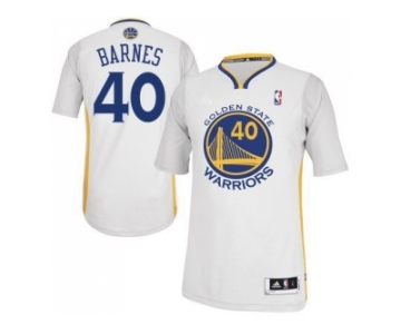 NBA Revolution 30 Golden State Warrlors #40 Harrison Barnes White Alternate Stitched Jerseys