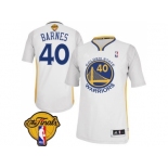 NBA Revolution 30 Golden State Warrlors #40 Harrison Barnes White Alternate The Finals Patch Stitched Jerseys