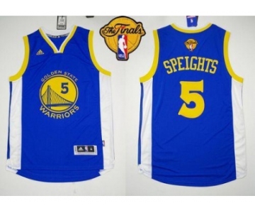 NBA Revolution 30 Golden State Warrlors #5 Marreese Speights Blue The Finals Patch Stitched Jerseys