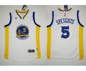 NBA Revolution 30 Golden State Warrlors #5 Marreese Speights White Stitched Jerseys