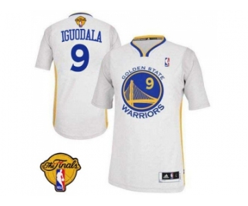 NBA Revolution 30 Golden State Warrlors #9 Andre Iguodala White Alternate The Finals Patch Stitched Jerseys