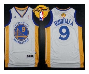 NBA Revolution 30 Golden State Warrlors #9 Andre Iguodala White The Finals Patch Stitched Jerseys