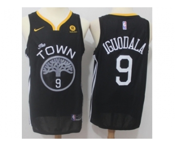 Nike Golden State Warriors #9 Andre Iguodala Black Statement Edition NBA Swingman Jersey