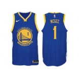 Nike NBA Golden State Warriors #1 JaVale McGee Jersey 2017-18 New Season Blue Jersey