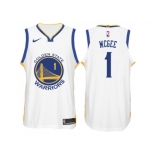 Nike NBA Golden State Warriors #1 JaVale McGee Jersey 2017-18 New Season White Jersey