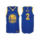 Nike NBA Golden State Warriors #2 Jordan Bell Jersey 2017-18 New Season Blue Jersey