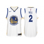 Nike NBA Golden State Warriors #2 Jordan Bell Jersey 2017-18 New Season White Jersey