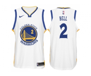 Nike NBA Golden State Warriors #2 Jordan Bell Jersey 2017-18 New Season White Jersey