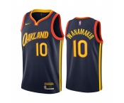 Nike Warriors #10 Brad Wanamaker Navy NBA Swingman 2020-21 City Edition Jersey