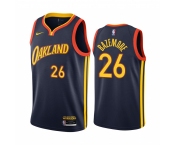 Nike Warriors #26 Kent Bazemore Navy NBA Swingman 2020-21 City Edition Jersey