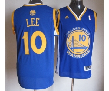 nba denver warriors #10 lee blue[revolution 30 swingman]