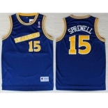 nba golden state warriors #15 sprewell blue[revolution 30 swingman][Sprewell]