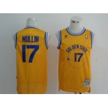 nba golden state warriors #17 mullin yellow