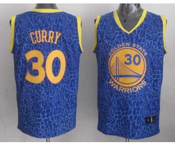 nba golden state warriors #30 curry blue leopard print[2014 new]