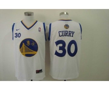 nba golden state warriors #30 curry white[Nike Logo]