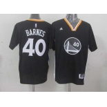 nba golden state warriors #40 barnes black