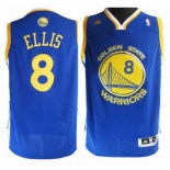 nba jersey golden state warrlors #8 ellis blue(fans edition)