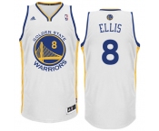 nba jersey golden state warrlors #8 ellis white(fans edition)