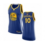 Women Golden State Warriors #10 Tim Hardaway Authentic Royal Blue 2019 Basketball Finals Bound Basketball Jersey - Icon Edition